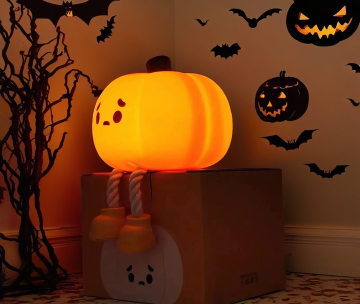 Halloween Pumpkin and Ghost Night Light - Visit the Dark Night