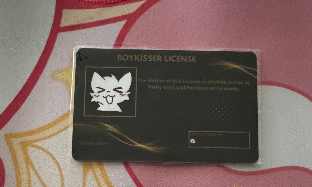 Boykisser License Card