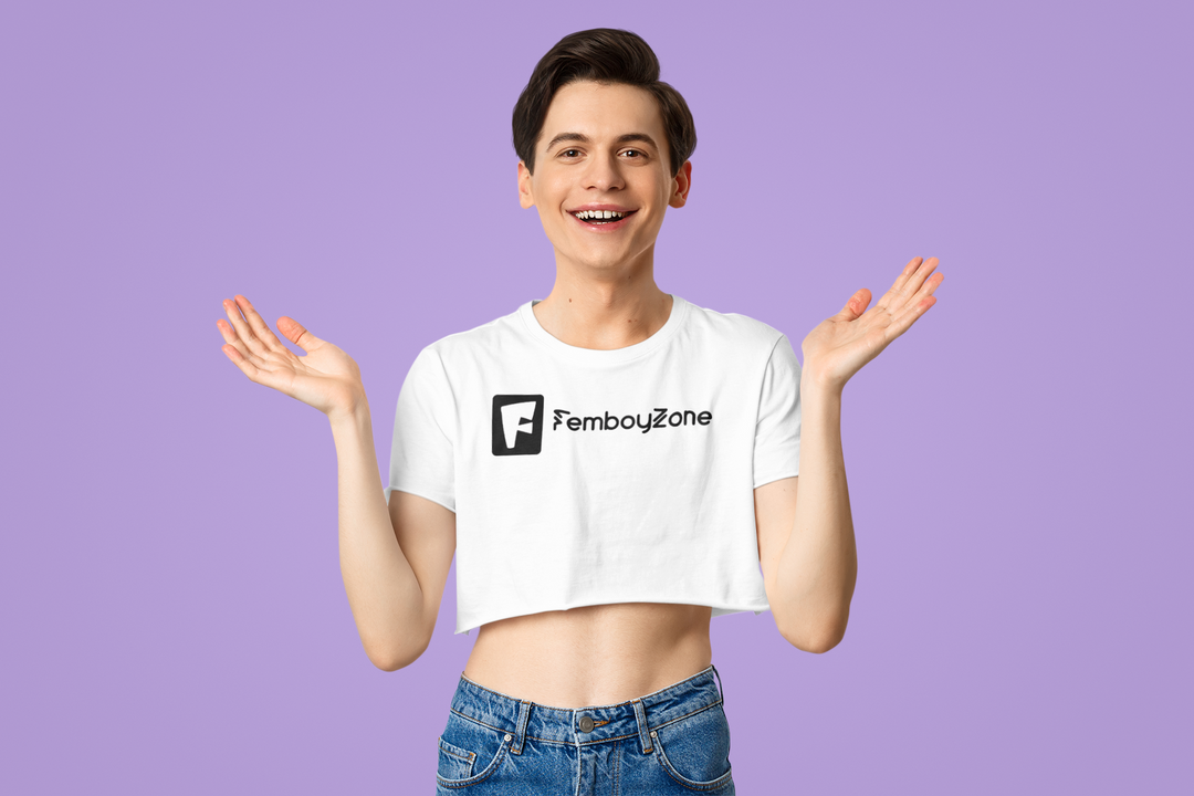 Femboy Cropped Shirt - Exclusive  Femboyzone, Your style. Your zone. cute, feminine, playful and hot!