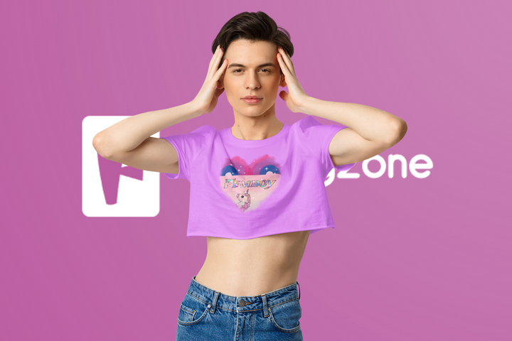 LGBTQ+ Femboy Pride Cropped Shirt