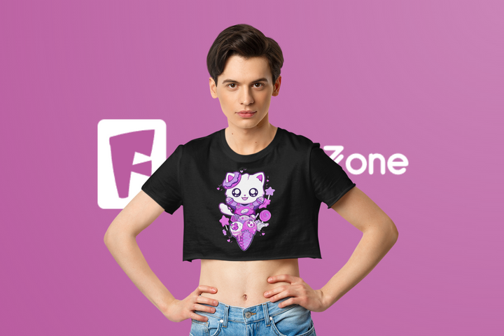 Femboy Cropped Shirt- Cute Kawaii