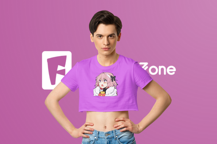 Femboy Cropped Shirt- Cutie