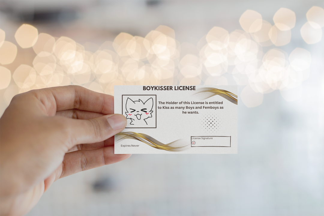 Boykisser License Card