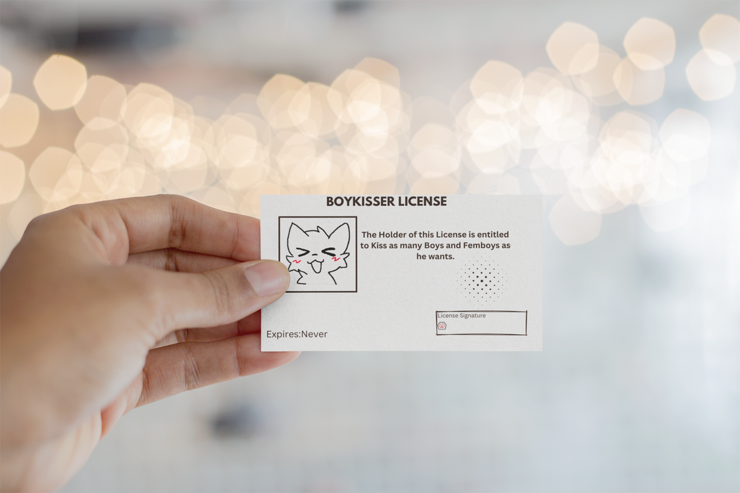 Boykisser License Card